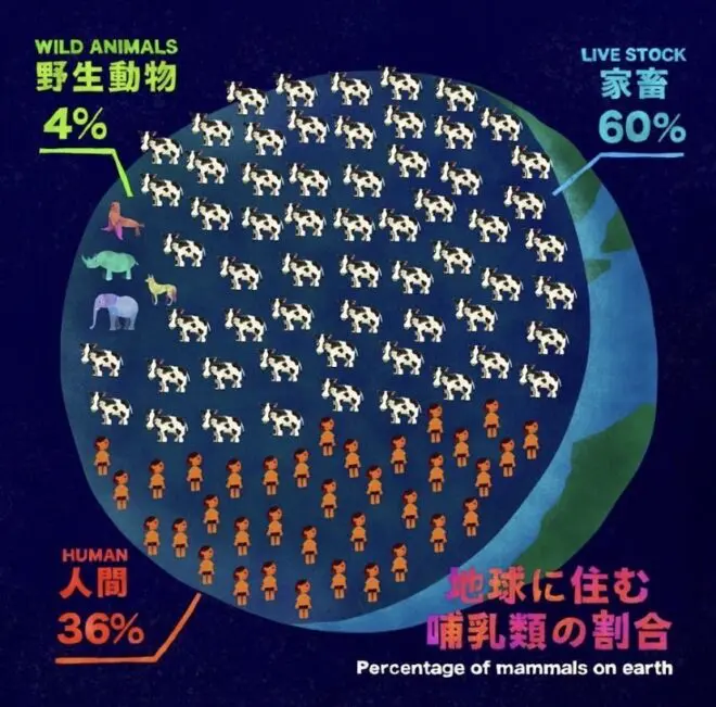 地球上の哺乳類の割合