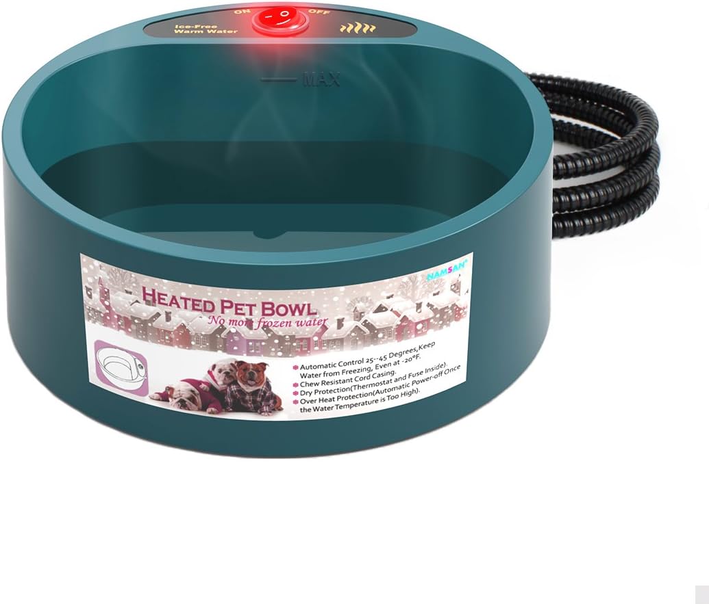 Enjoying ペット保温ボウル 猫 飲み水 保温