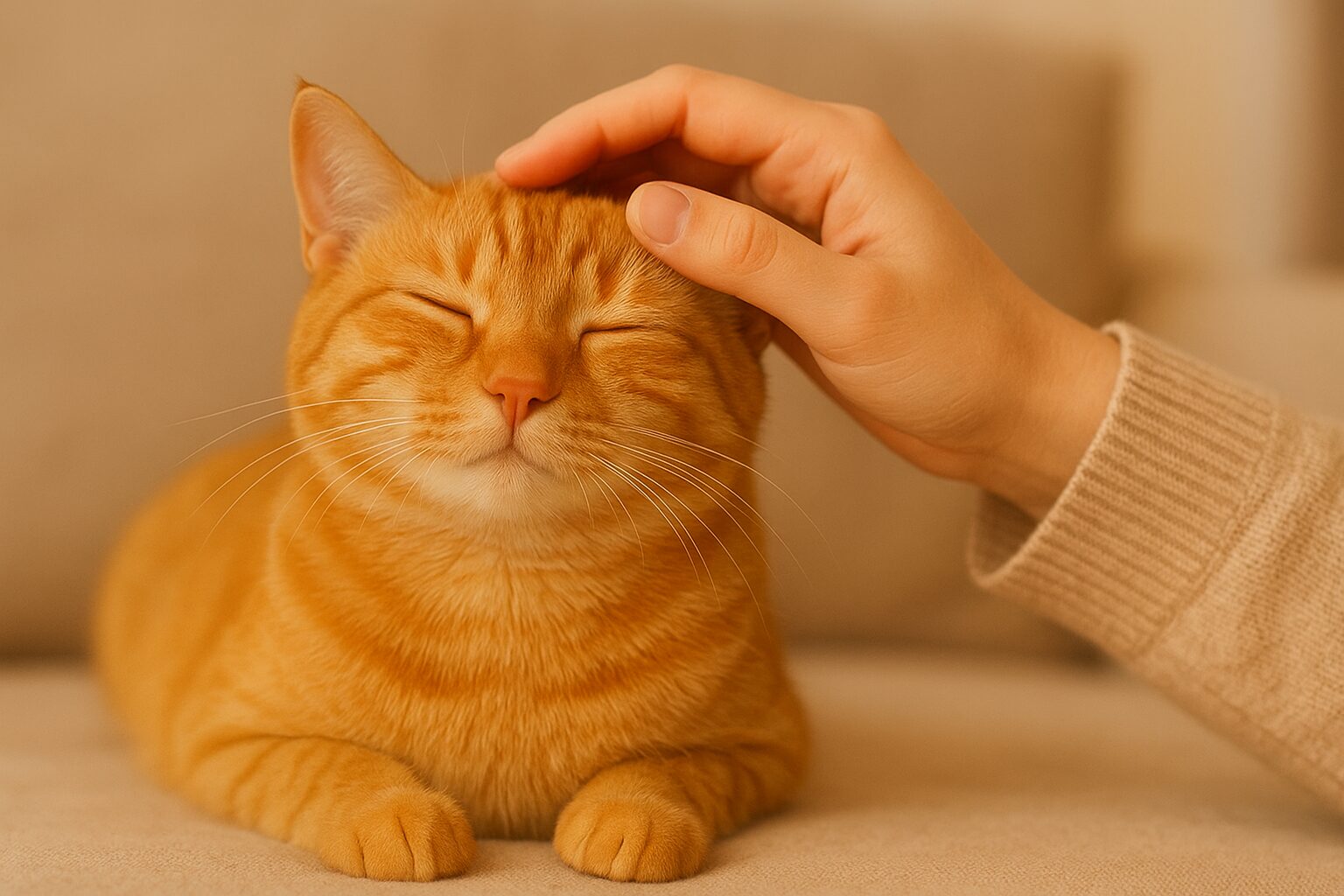 保護猫　慣れたサイン