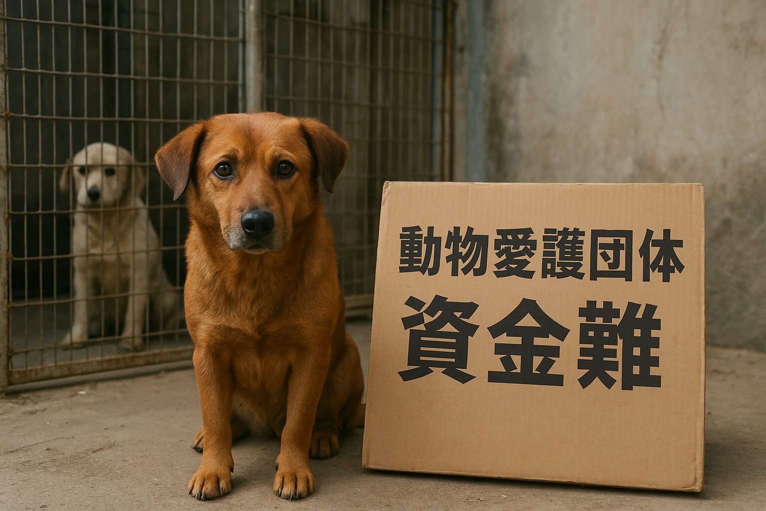 動物愛護団体　資金難
