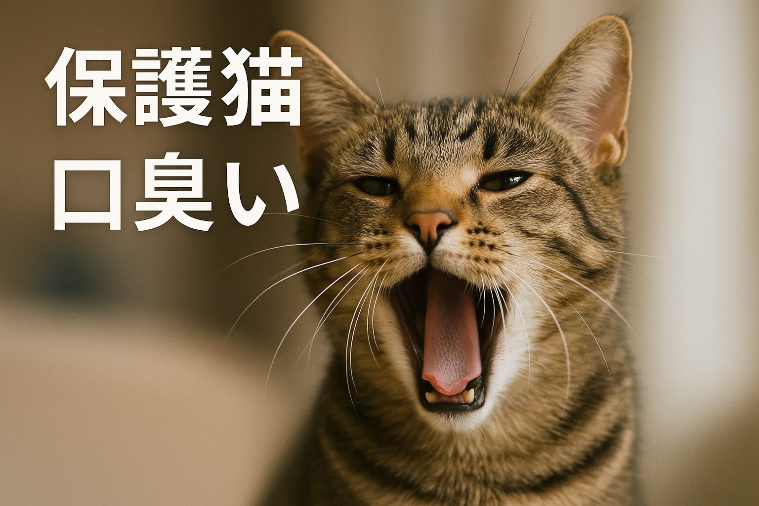 保護猫 口臭い