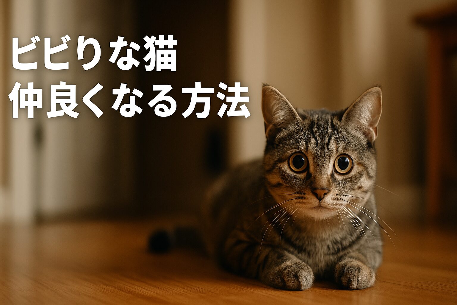 ビビりな猫 仲良くなる方法