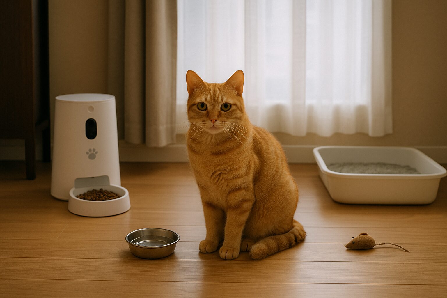 猫　留守番　2泊3日