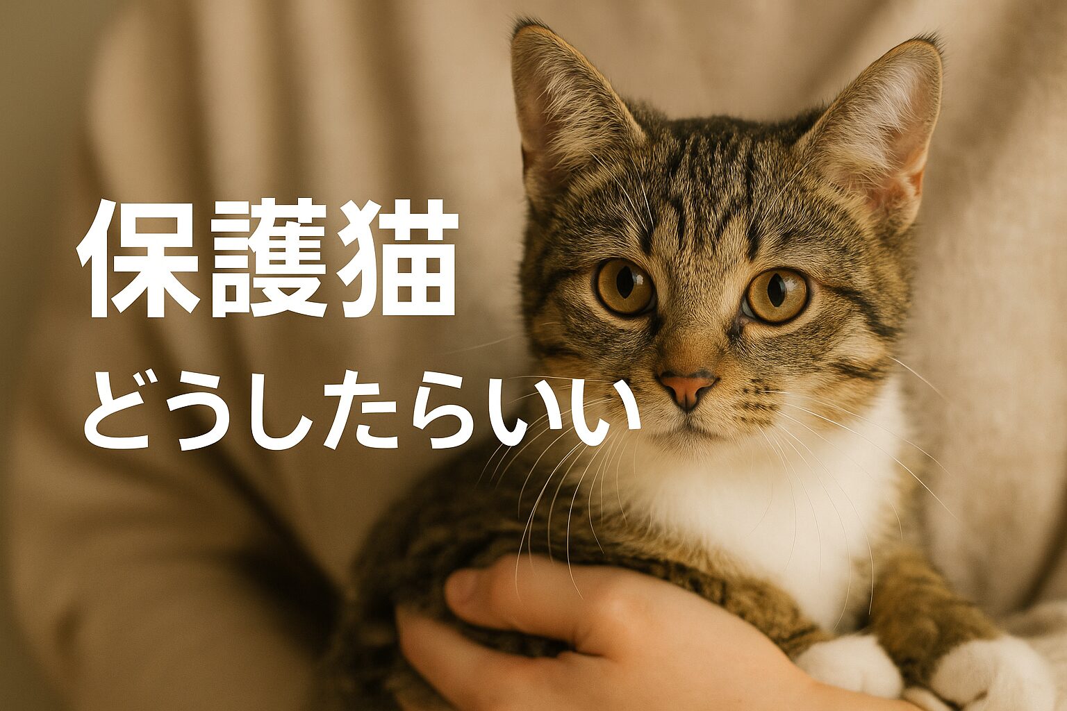 保護猫　どうしたらいい