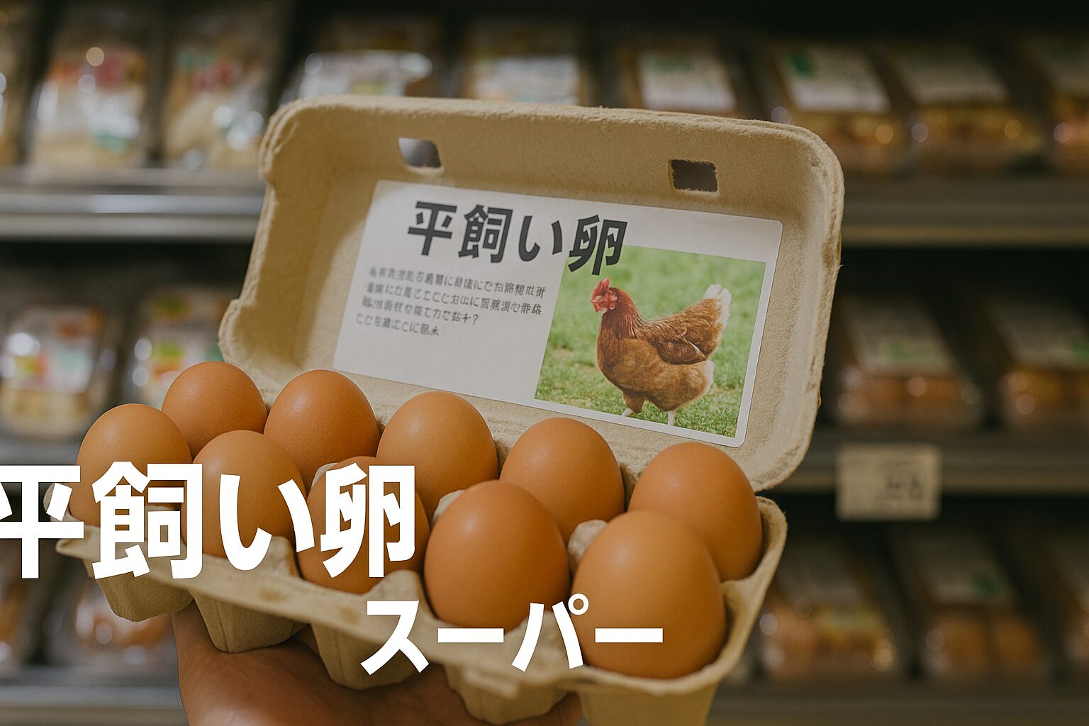 平飼い卵 スーパー