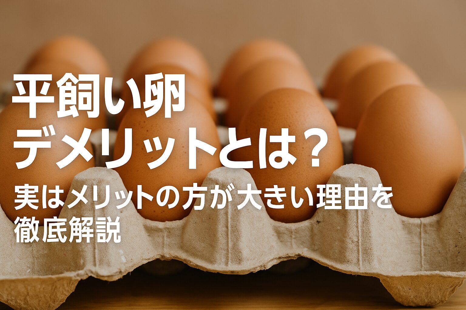 平飼い卵　デメリット