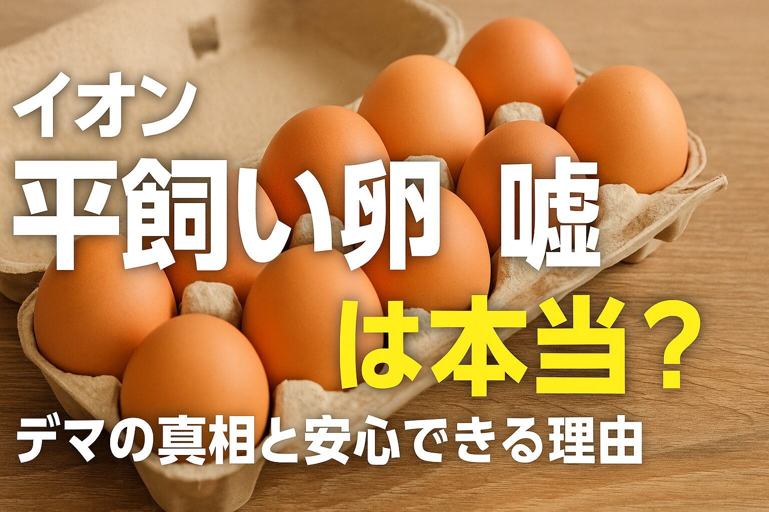 イオン 平飼い卵 嘘