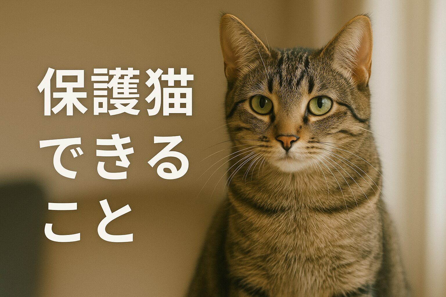 保護猫　できること
