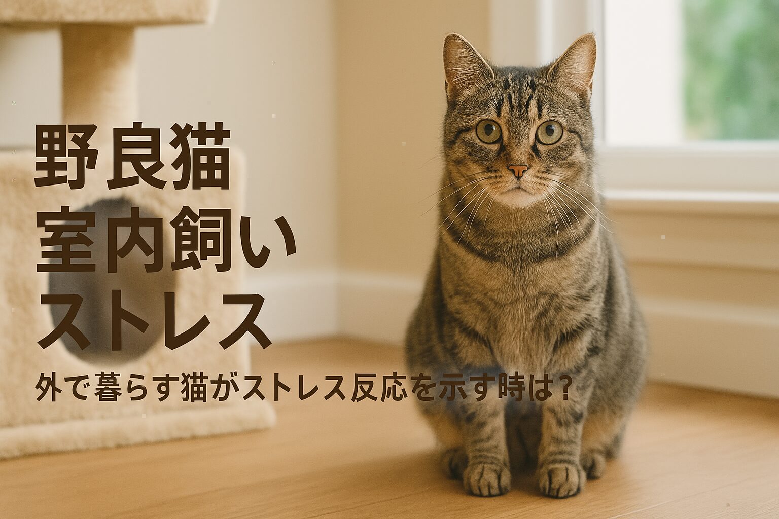 野良猫 室内飼い ストレス