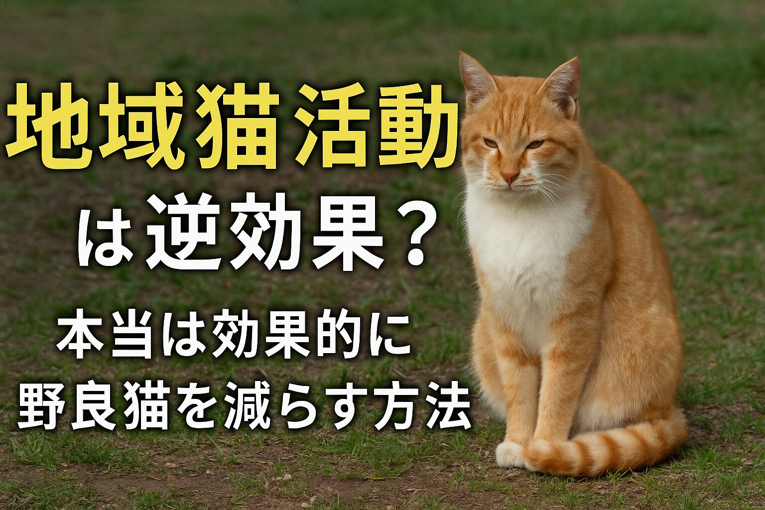 地域猫　逆効果