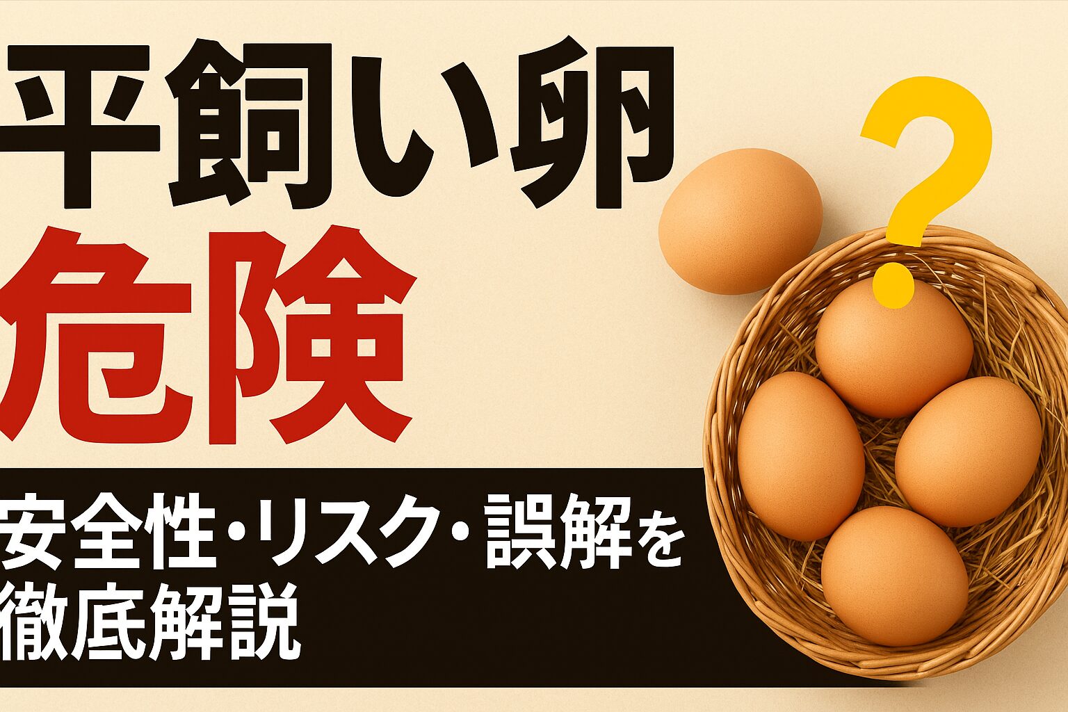 平飼い卵 危険