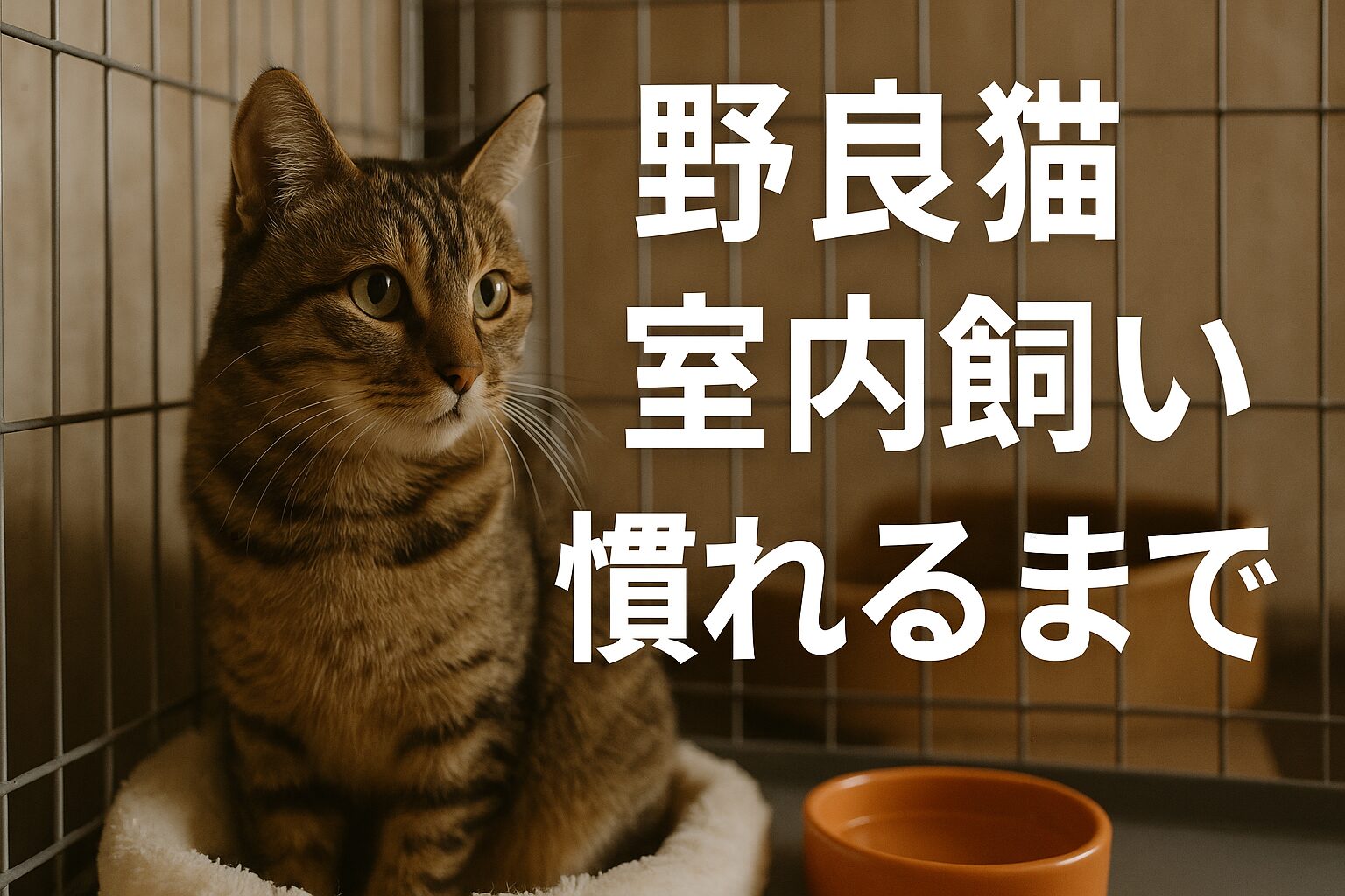 野良猫　室内飼い　慣れるまで