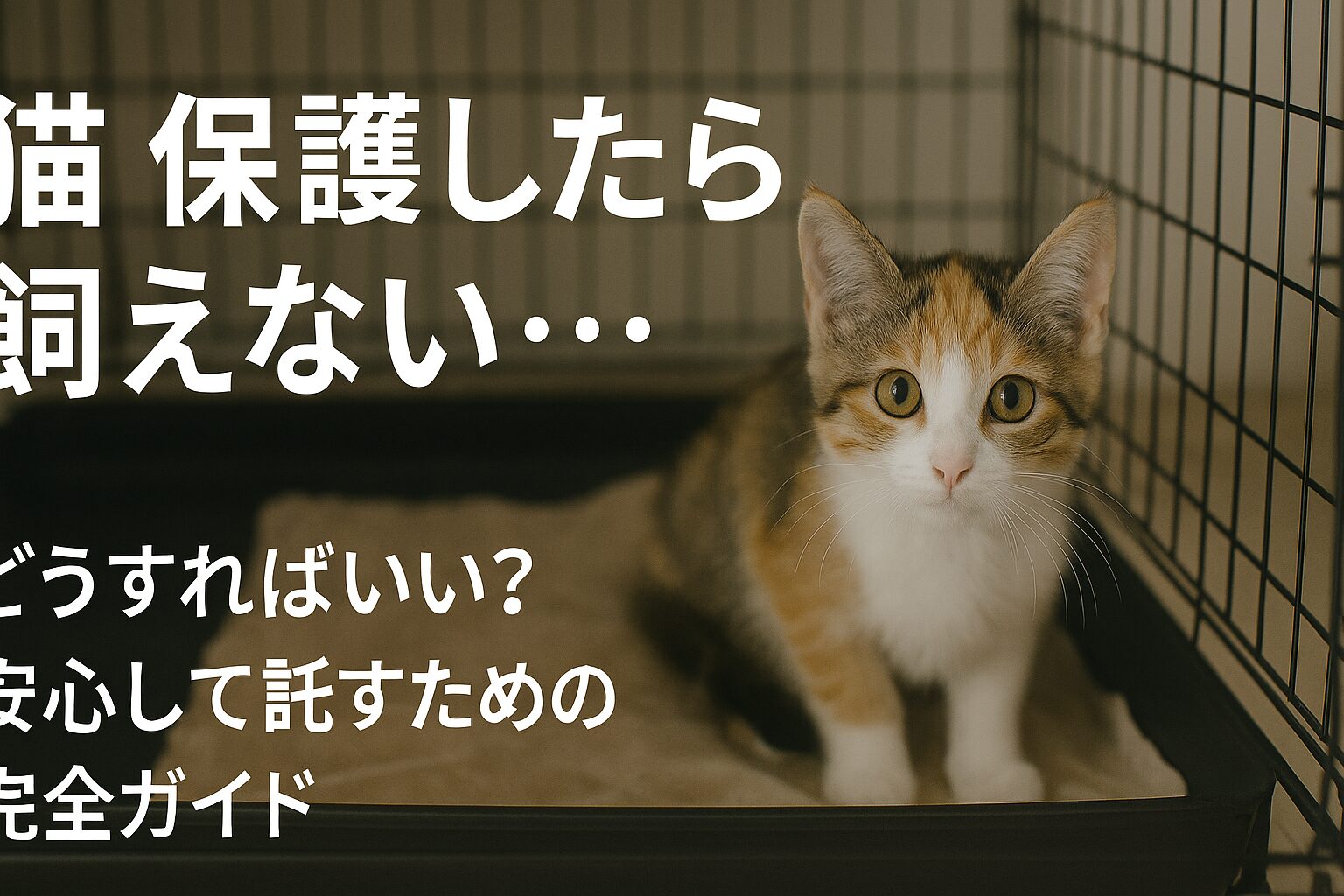 猫　保護　飼えない