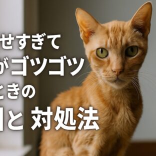 猫の背骨がゴツゴツ触れる!痩せすぎのサインと今すぐやるべき対処法