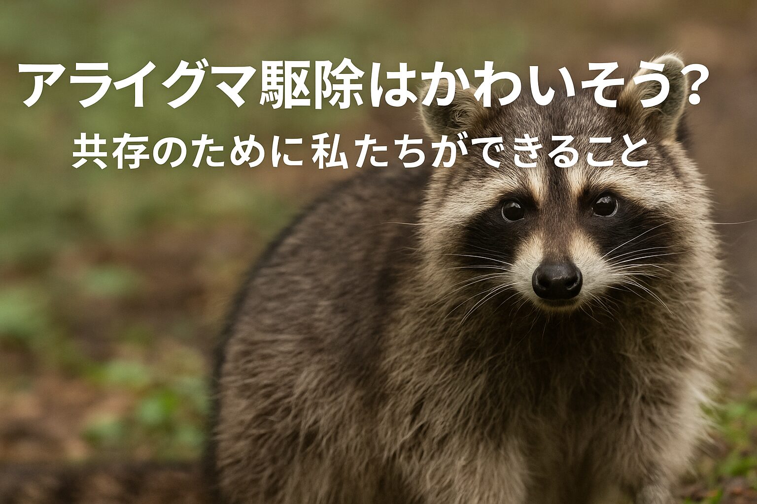 アライグマ駆除 かわいそう