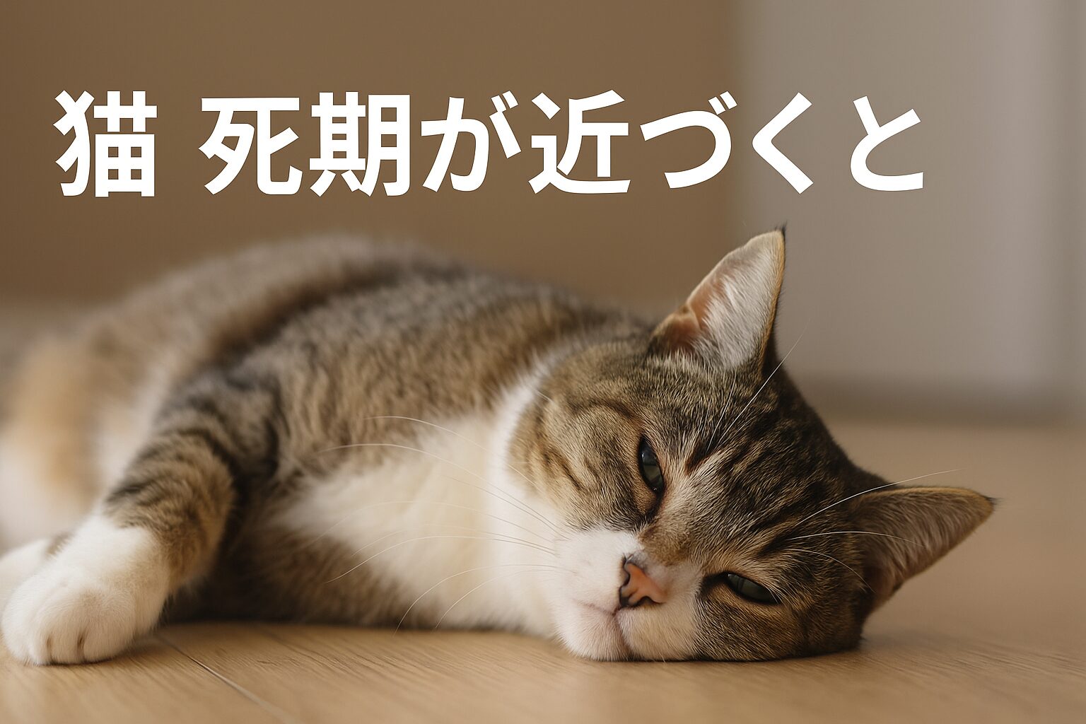 猫 死期が近づくと