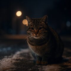 野良猫 冬の夜 - 厳しい寒さを生き抜く命のために私たちができること