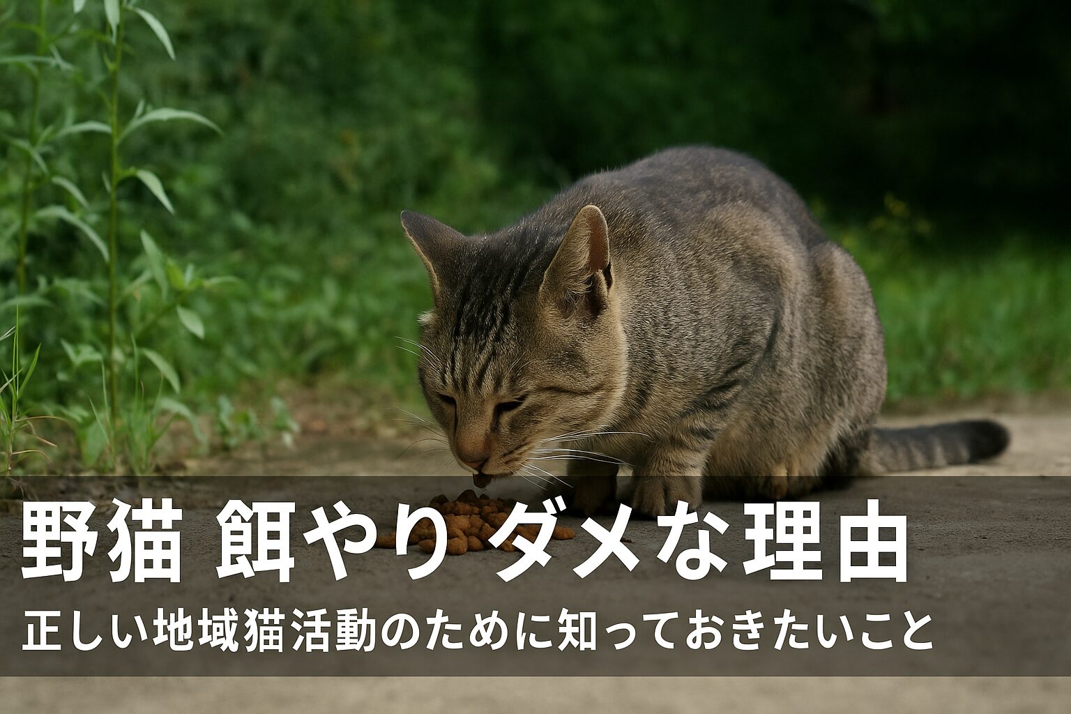 野良猫 餌やり ダメな理由