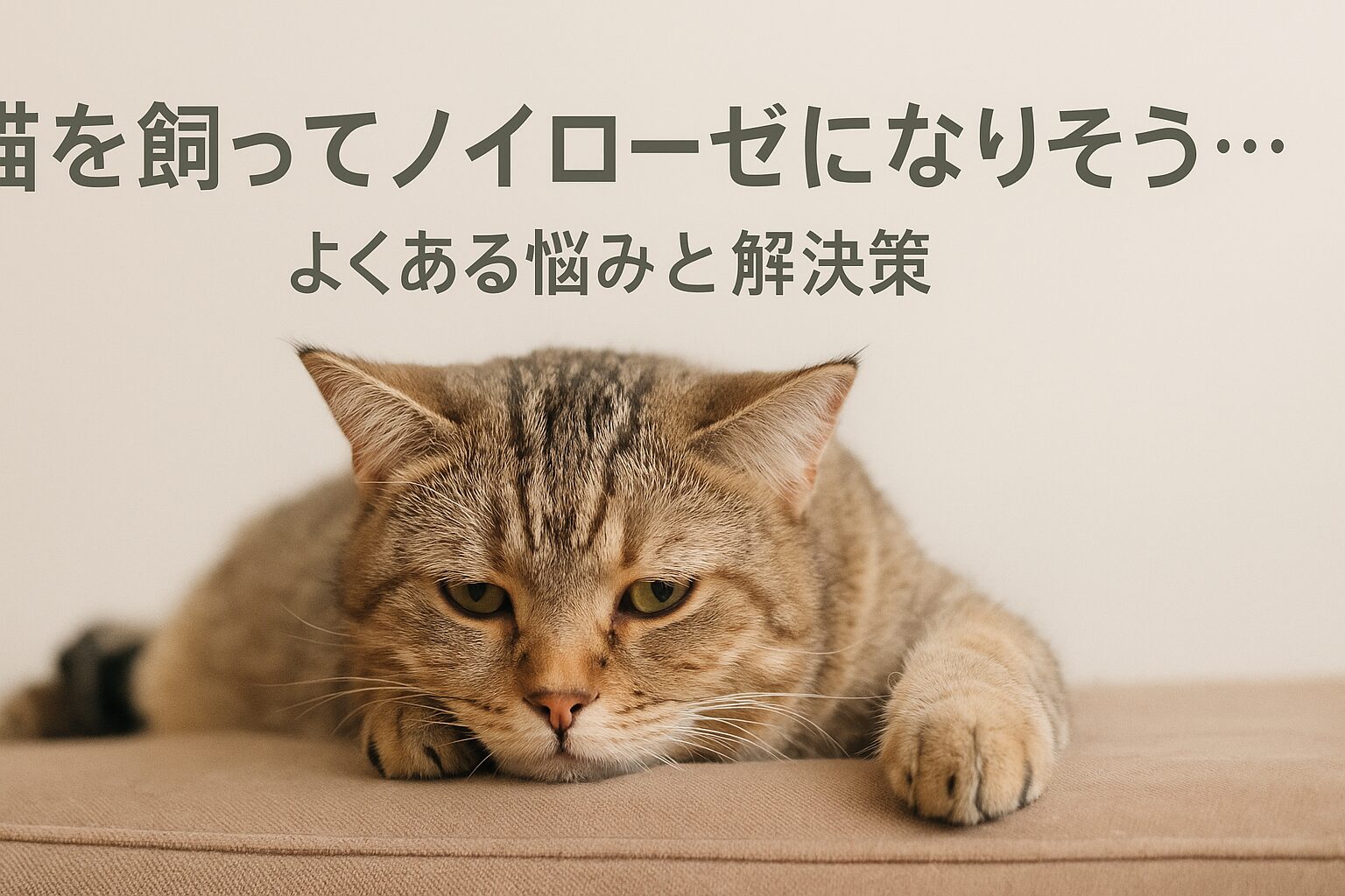 猫 飼う ノイローゼ
