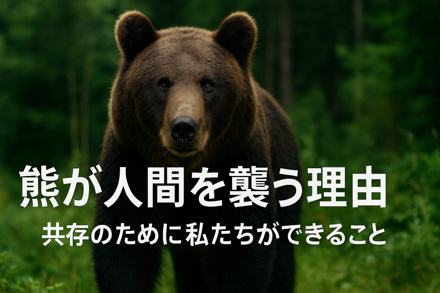 熊 人間 襲う理由