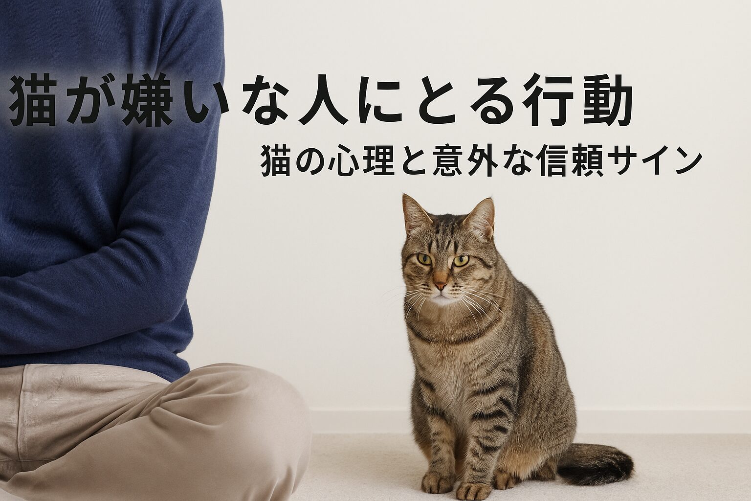 猫が自分が嫌いな人にとる行動