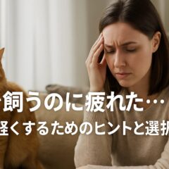 猫を飼うことに疲れたと感じたら―原因と対処法、そして大切な選択肢