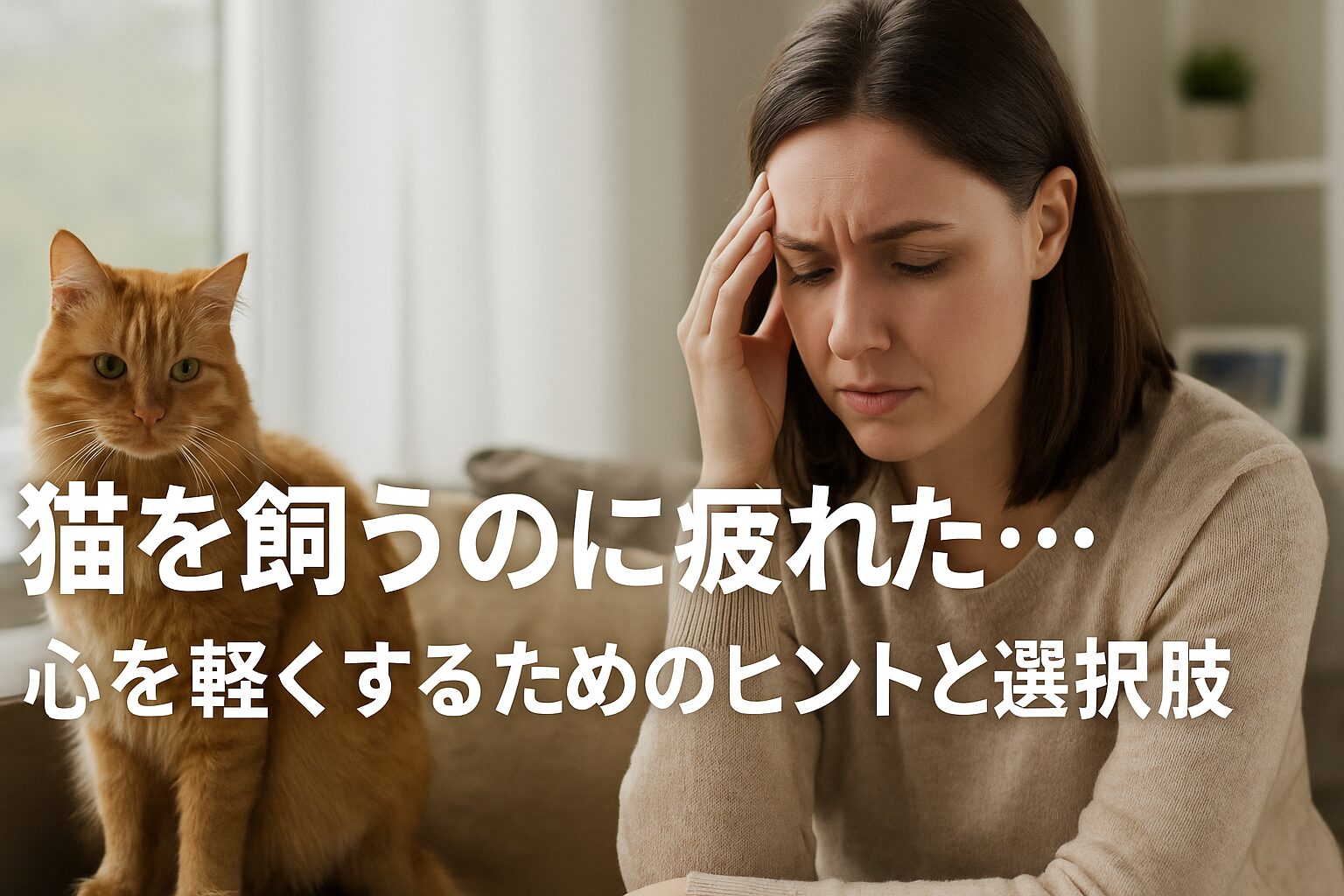 猫 飼う 疲れた
