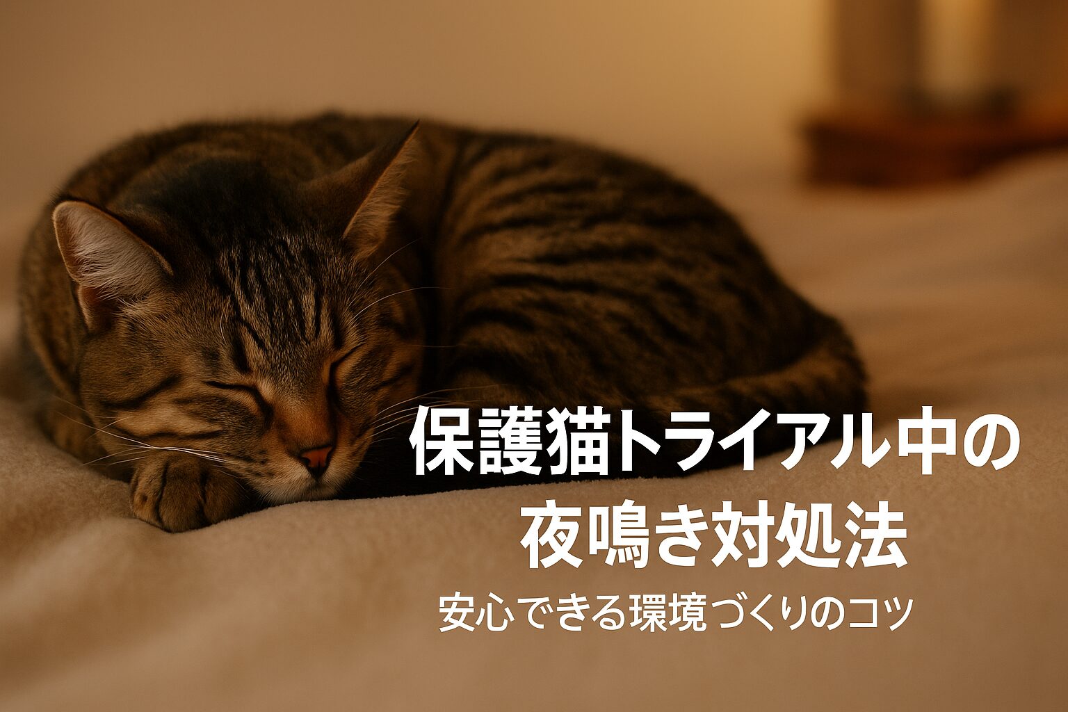 保護猫 トライアル 夜鳴き
