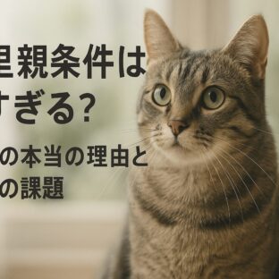 猫の里親条件が厳しすぎる?本当に必要な基準と現実的な解決策