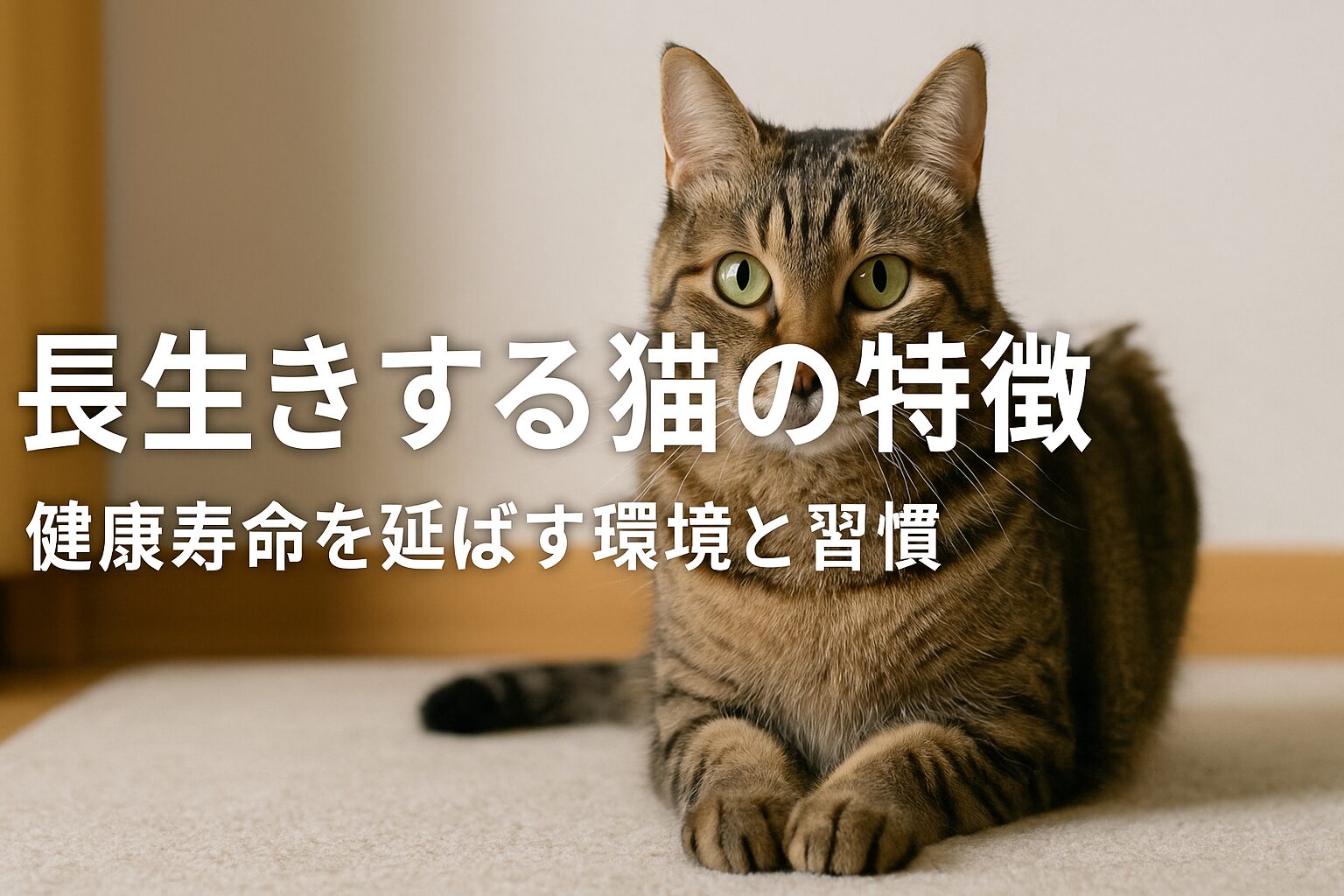 長生きする猫の特徴
