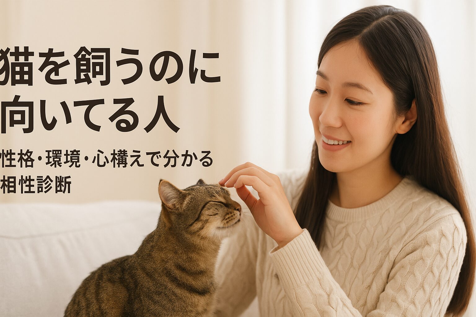 猫を飼うのに向いてる人