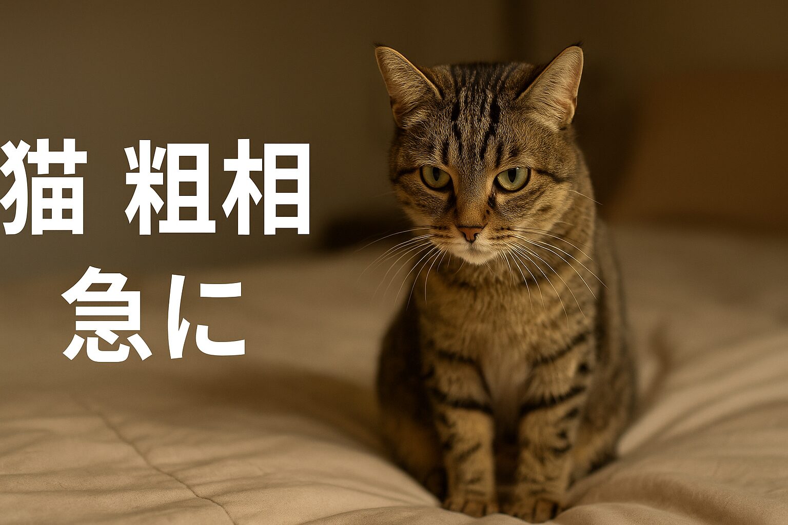 猫 粗相 急に
