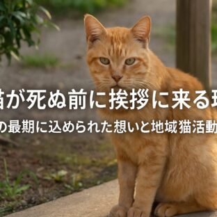 野良猫が死ぬ前に挨拶に来る理由と私たちができること
