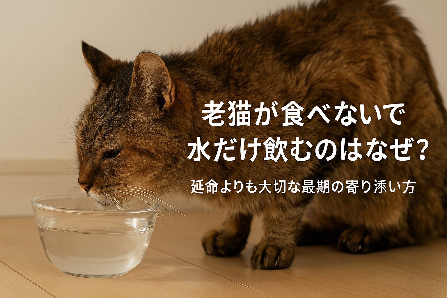 老猫 食べない 水は飲む
