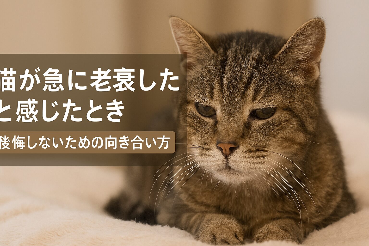 猫 老衰 急に