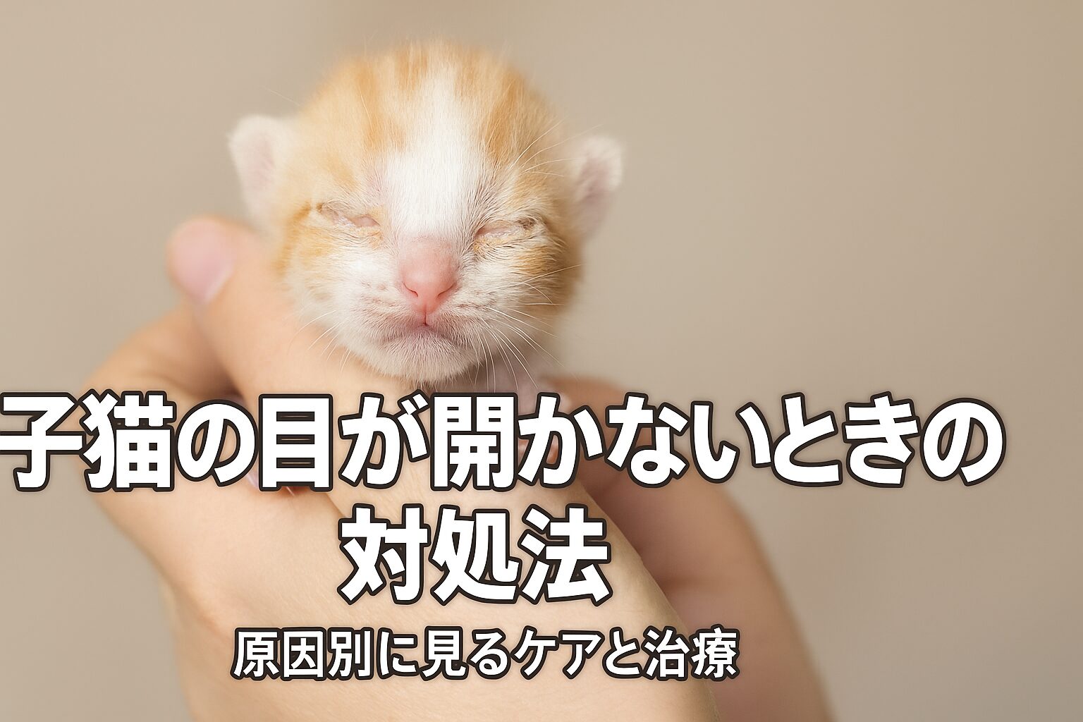 子猫 目が開かない 対処法