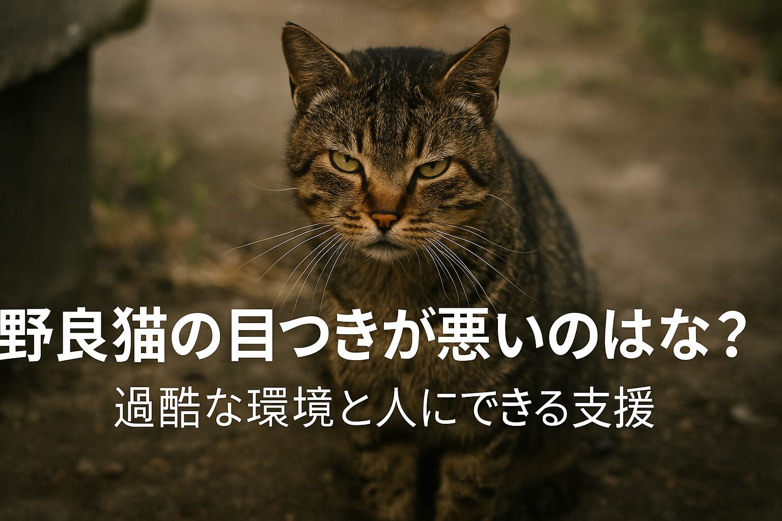 野良猫 目つき悪い なぜ