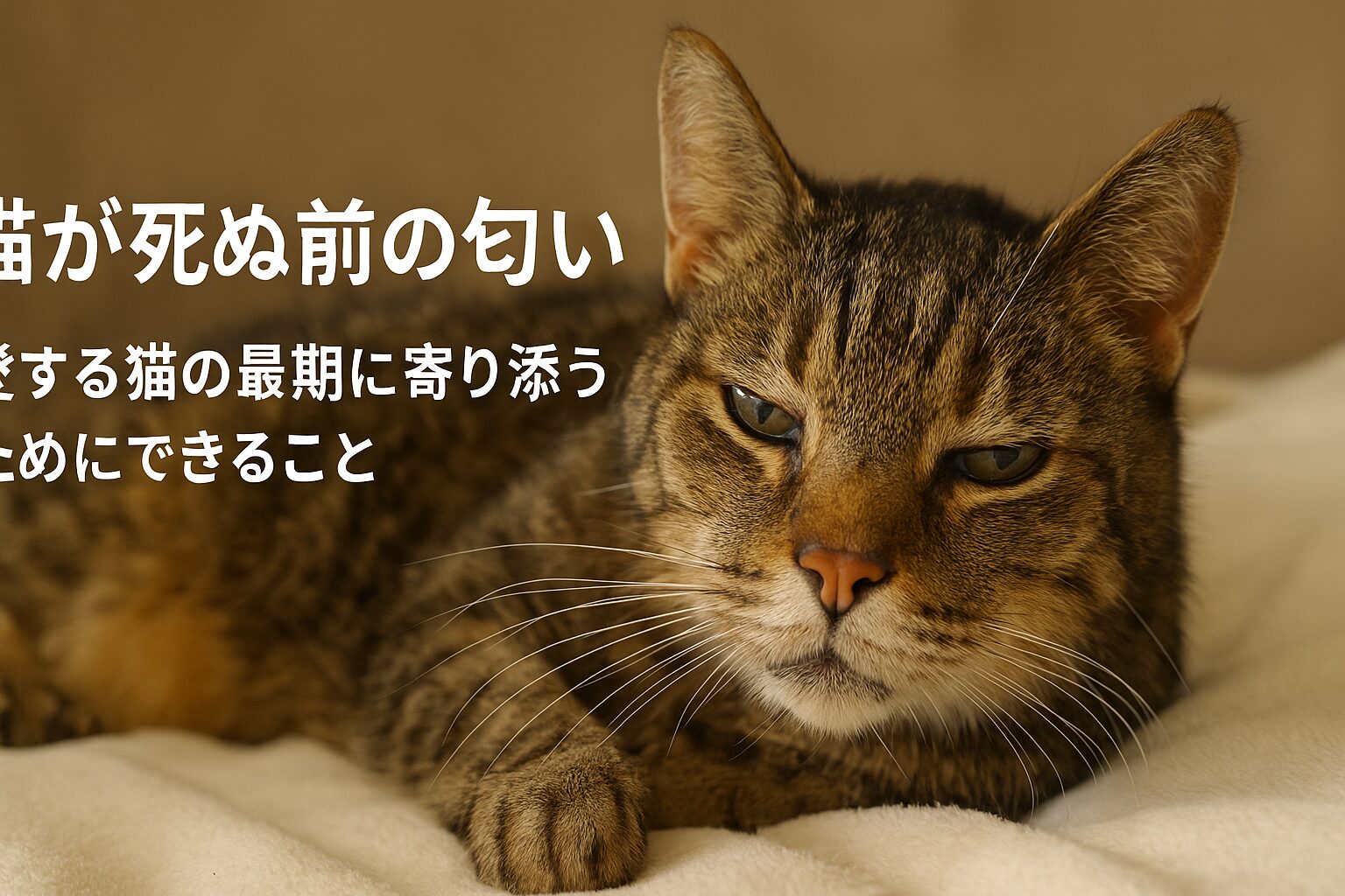 猫 死ぬ前 匂い