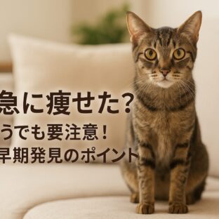 猫が急に痩せた!元気だけど要注意な理由と対策