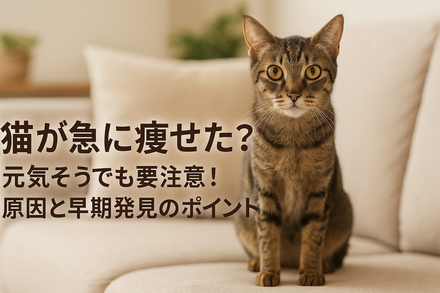 猫 急に痩せた 元気