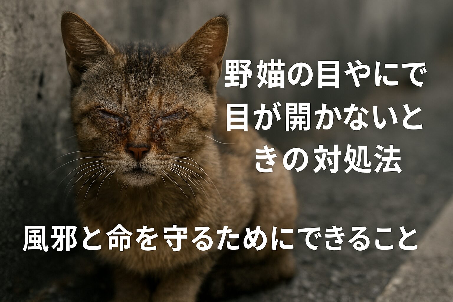 野良猫 目やに 目が開かない