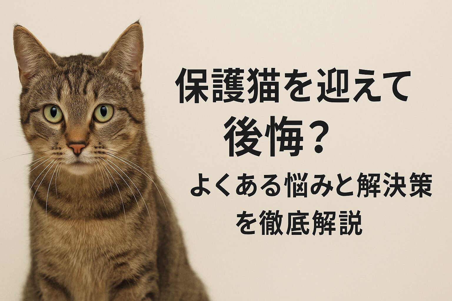 保護猫 後悔