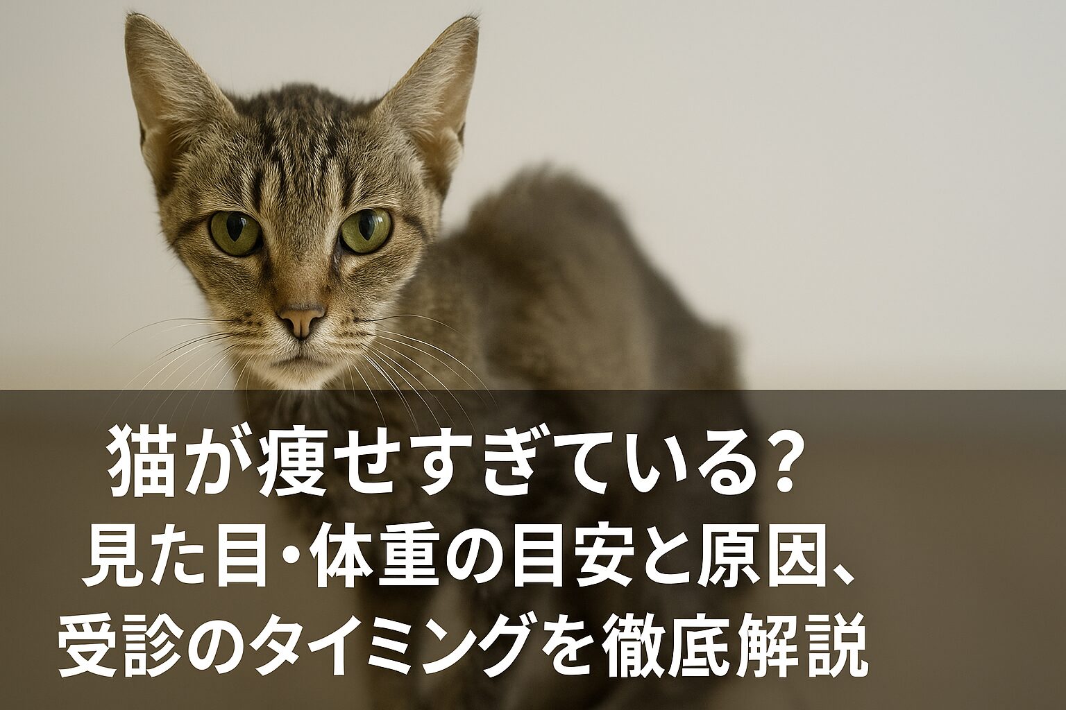 猫 痩せすぎ 目安