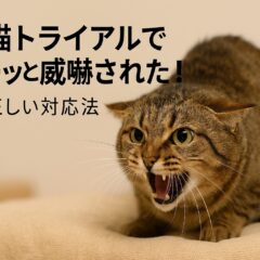 保護猫トライアル中にシャーと威嚇する理由と対応方法｜初日から安心させるコツ