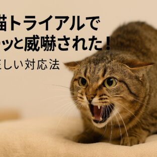 保護猫トライアル中にシャーと威嚇する理由と対応方法｜初日から安心させるコツ