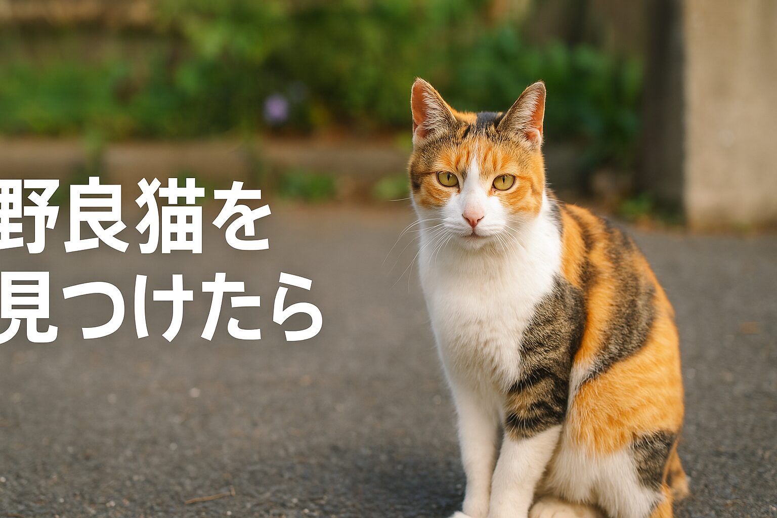 野良猫　見つけたら