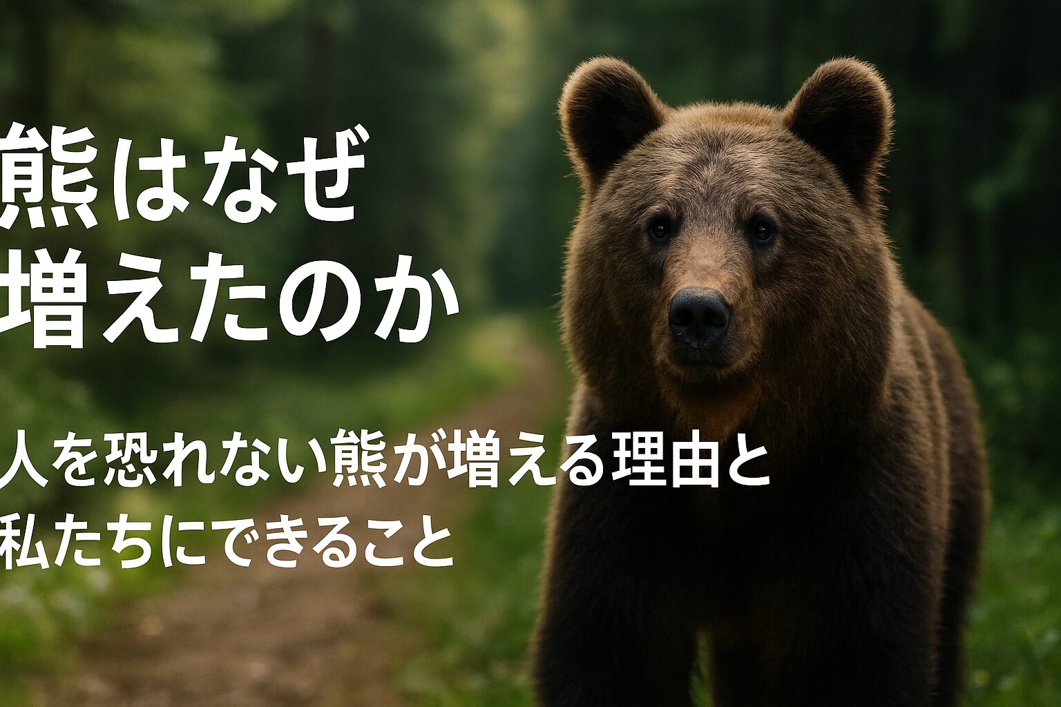 熊 なぜ増えた