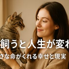 猫を飼うと人生が変わる！その理由と現実的な制限、そして保護猫という選択肢