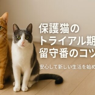 保護猫のトライアル期間における留守番：成功させるための完全ガイド