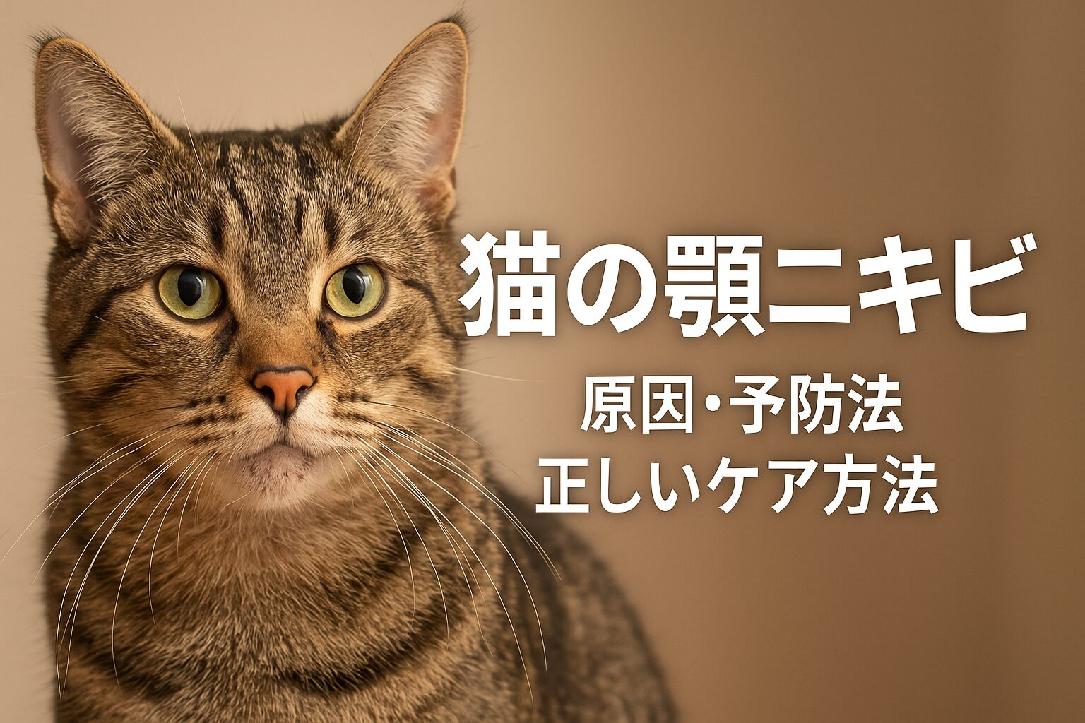猫 顎ニキビ